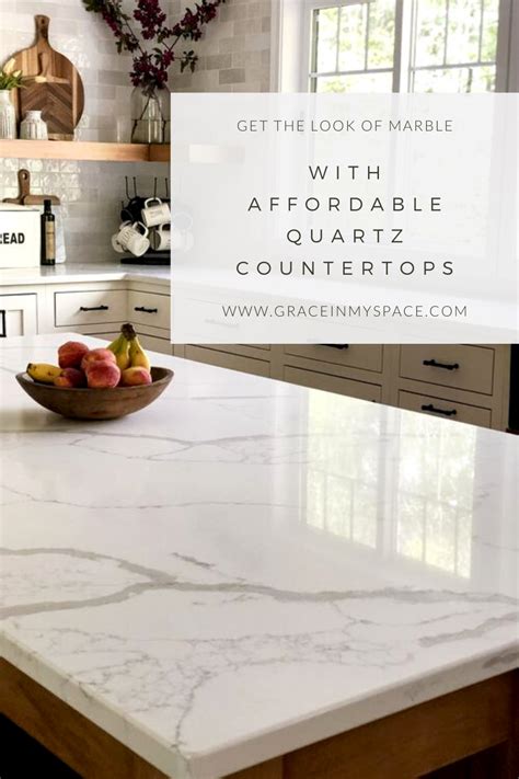 15 affordable quartz countertops that look like marble – Artofit