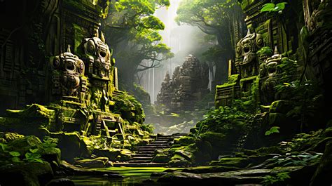 Download Ai Generated, Jungle, Ruins. Royalty-Free Stock Illustration Image - Pixabay