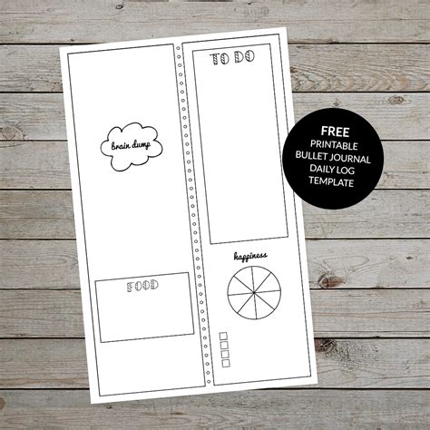 Bullet Journal Daily Log Free Printable Template Plus Tips and Ideas