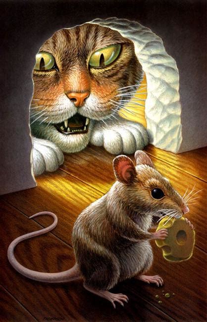 Cat and Mouse - by John Thompson from Cat and Mouse art exhibit