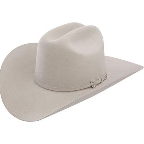 6x Stetson Skyline Fur Felt Cowboy Hat White | Rugged Cowboy