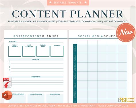 Blog Content Planner Template