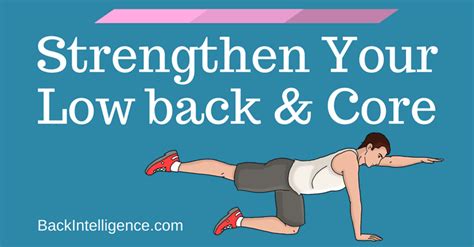 6 Exercises to strengthen lower back and core muscles