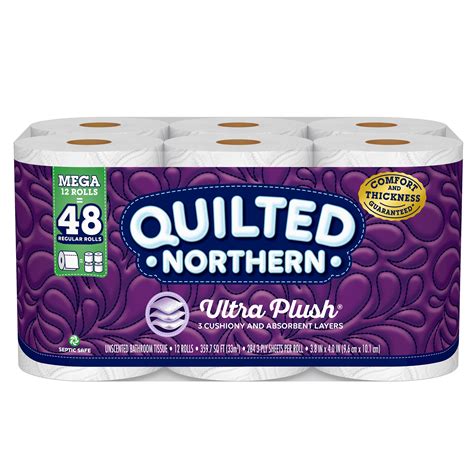 Quilted Northern Ultra Plush Toilet Paper, 12 Mega Rolls (= 48 Regular Rolls) - Walmart.com ...