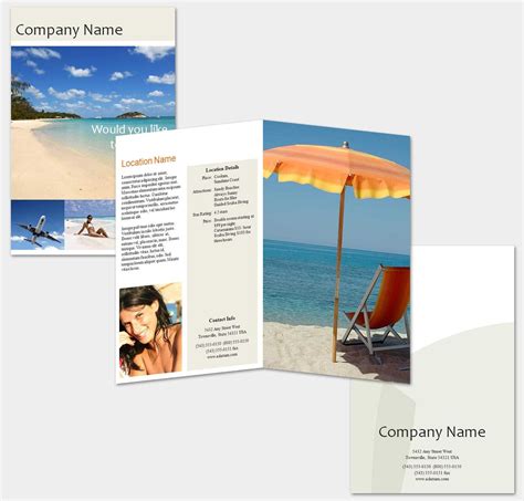 13 Travel Brochure Design Templates Images – Travel Brochure In Word Travel Brochure Template ...