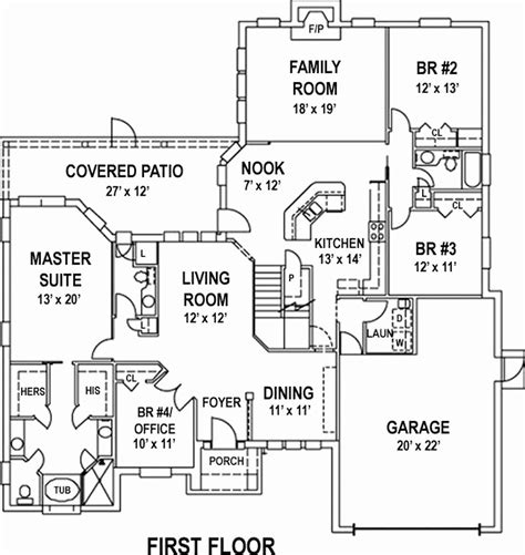 7 Bedroom House Floor Plans - House Plans