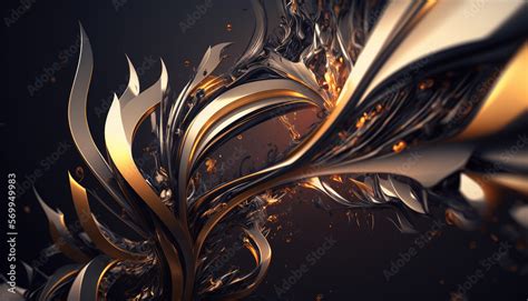 Abstract futuristic 4k wallpaper. AI Stock Illustration | Adobe Stock