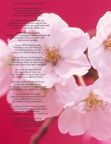 Happy mother's day poems