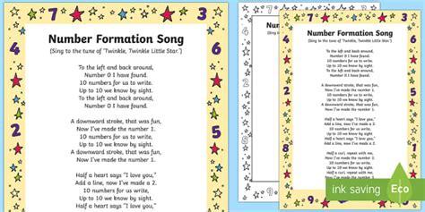 Number Formation Song (Teacher-Made) - Twinkl