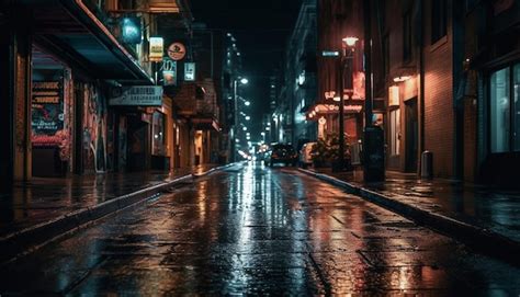 Night Street Photography Wallpaper