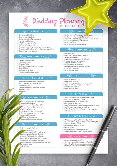 Wedding Checklist Pdf - FREE DOWNLOAD - Aashe