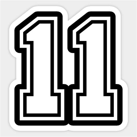 Sports Team Jersey Number #11 Gift by fungear | Scrapbook book, Numbers, Jersey numbers