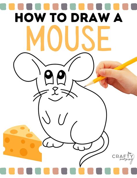 How to Draw a Mouse (Easy Drawing Tutorial) - Crafty Morning