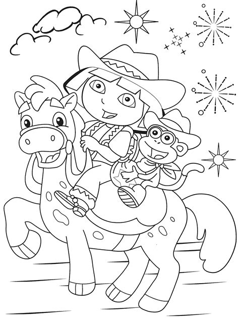 Free Printable Dora The Explorer Coloring Pages For Kids