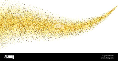 Vector gold glitter abstract background, golden sparkles on white background, design template ...