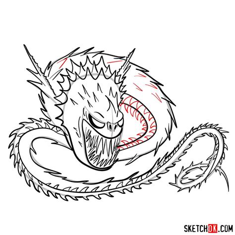 How to Draw The Screaming Death from How to Train Your Dragon