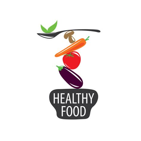 Healthy eating logo design vector set 08 - Vector Food, Vector Logo free download