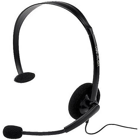 Microsoft Wired Headset With Boom Mic For Xbox 360, Black - Walmart.com