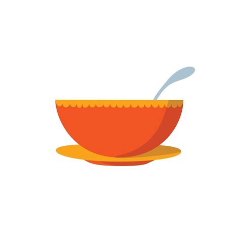 soup bowl flat design vector illustration 2795154 Vector Art at Vecteezy