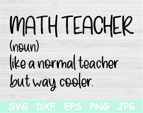 Math Teacher Sayings