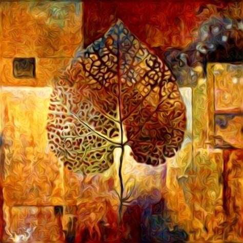 "Abstract Leaf Oil Painting #1" by Fred Seghetti | Redbubble