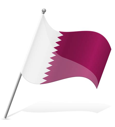 flag of Qatar vector illustration 488785 Vector Art at Vecteezy