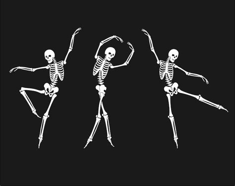 Dancing skeleton svg Happy Halloween skeleton svg Halloween | Etsy