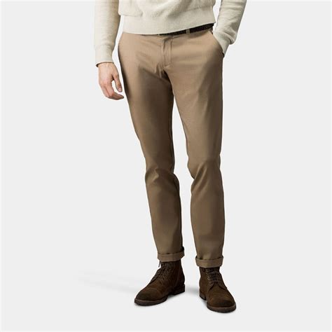 Dark khaki stretch chinos | Tailor Store®