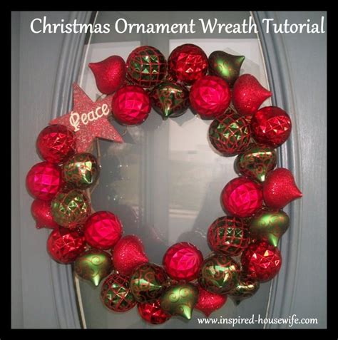 Easy DIY Christmas Ornament Wreath Tutorial