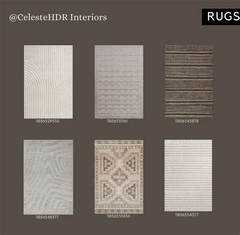 bloxburg rug decals | Floor decal, House decals, Modern decals