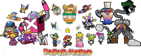 Paper Mario Cast of Characters by SeltraehTheDarkOne on DeviantArt