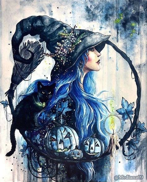 Beautiful Witch Drawing