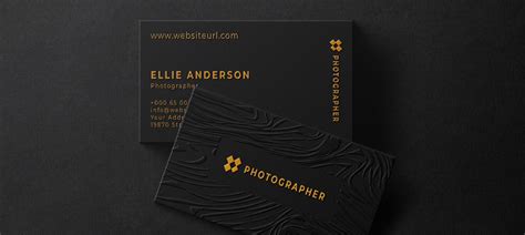 Embossed Foil Business Cards | Gold Image Printing