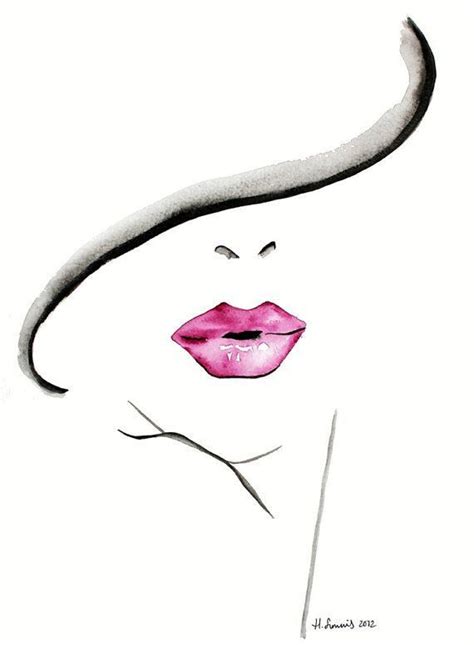 Colored lips | Illustration de mode, Portrait dessin, Portraits aquarelle