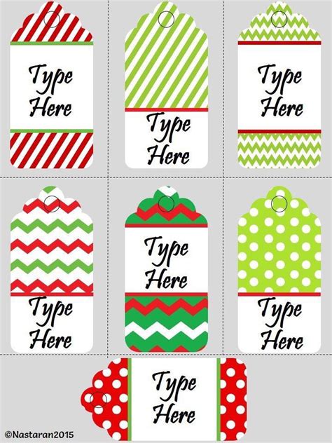 Free Printable Editable Christmas Gift Labels - Printable Templates