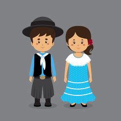 Argentina Costume Cartoon Vector Images (34)