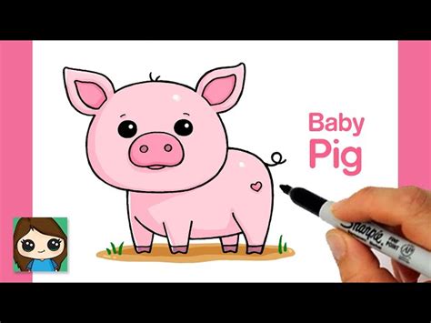 How To Draw A Pig For Kids