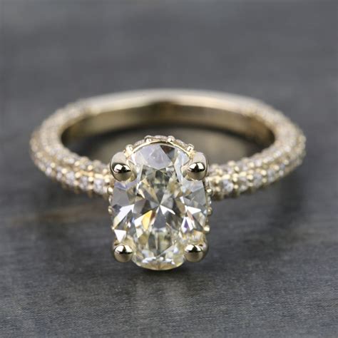 Custom Oval Diamond Engagement Ring (2 Carat)