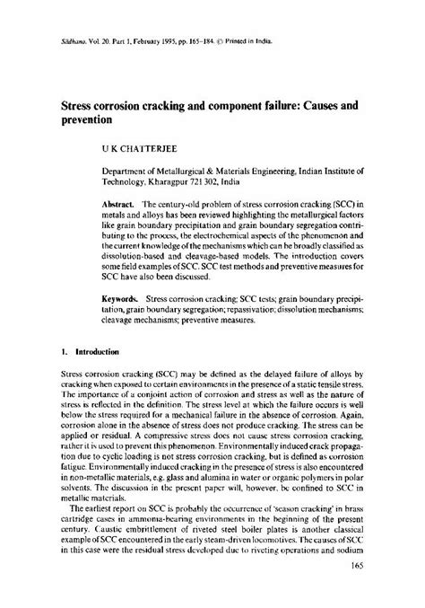 (PDF) Stress corrosion cracking and component failure: Causes and prevention - DOKUMEN.TIPS