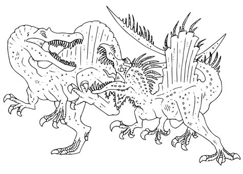 Coloriages Spinosaurus Vs T Rex Coloriages Spinosaurus Des | The Best Porn Website