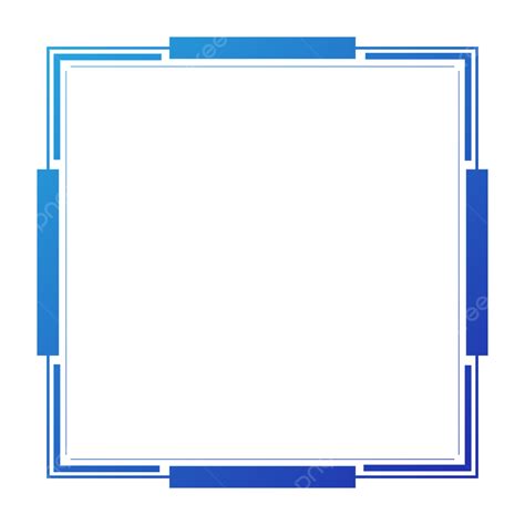 Blue Square Frame Border Hd Transparent Background, Square Frame, Rectangle Clipart, Square PNG ...