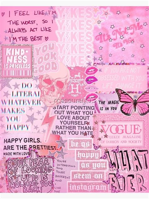 PINK VIBES Poster by rcassway03 in 2021 | Light blue aesthetic, Pink wallpaper iphone, Pink vibes