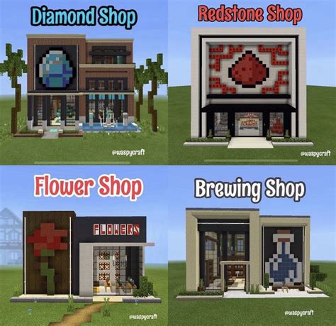 Shop ideas in 2021 | Minecraft shops, Minecraft projects, Minecraft designs