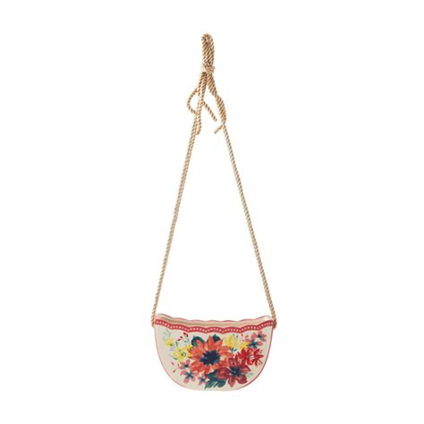 The Pioneer Woman 8" Floral Ceramic Hanging Planter, Red - Walmart.com