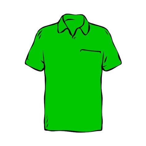 Premium Vector | Green polo shirt for men on white background