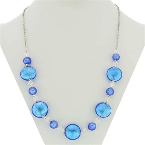 Murano Necklaces | Oceano Murano Glass Necklace - Blue