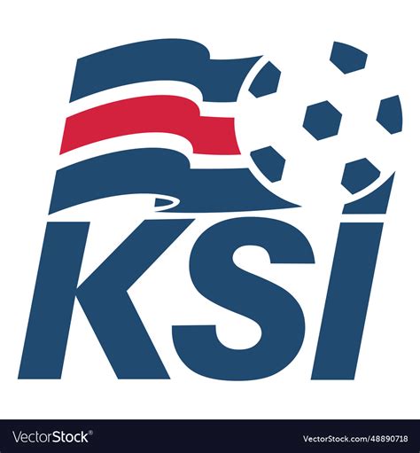 Iceland football team logo Royalty Free Vector Image