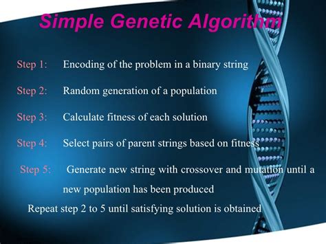 Genetic algorithms