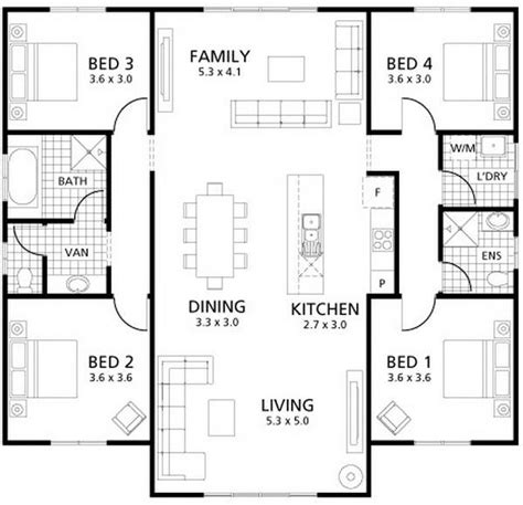 Modern House Floor Plans Single Story