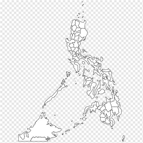 Outline of the Philippines Blank map Geography, map, white, branch, monochrome png | PNGWing